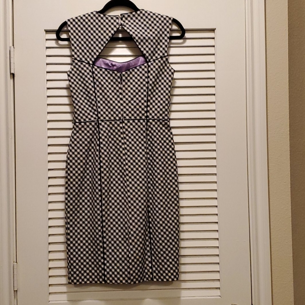 MODERN GINGHAM SHEATH - Picture 2 of 6